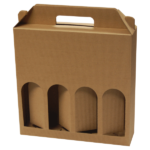 Gestanzte Schachtel KV/GE 275x62x270mm 4x0,5l Craft Beer